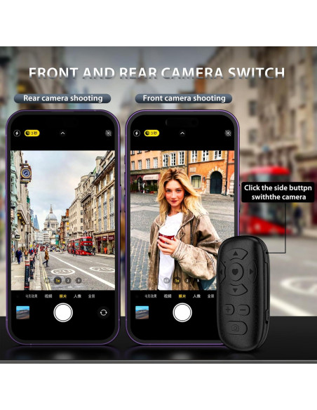 Control Remoto Bluetooth Zttopo para TikTok y Kindle - Negro