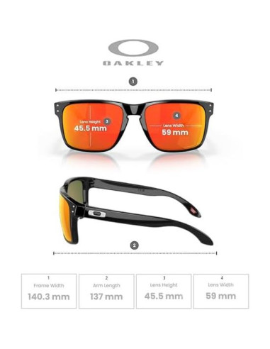 Gafas de sol Oakley Holbrook XL Tinta Negra Prizm Ruby
