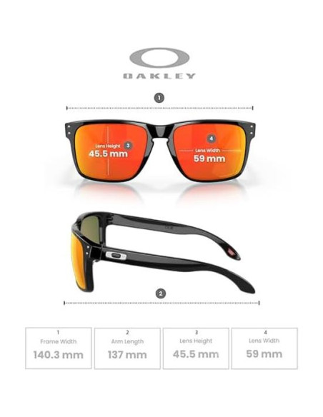 Gafas de sol Oakley Holbrook XL Tinta Negra Prizm Ruby