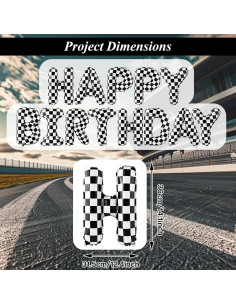 Banner de Cumpleaños Temática de Autos de Carreras YSBJKWCF 2