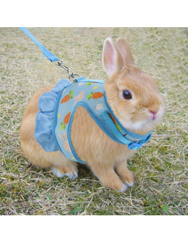 Arnés y Correa Ajustable para Conejos Noppiku - Malla Transpirable