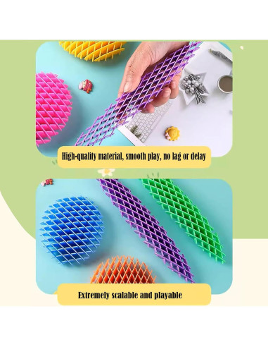 Juguete Antiestrés Gusano 3D Xinlongus 10.16 cm 2 Piezas