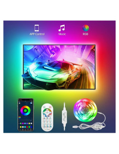 Tira LED de Fondo Daymeet 9.8 pies RGB para TV 32-60"