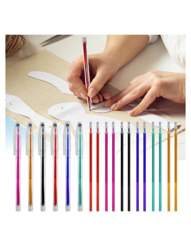 24 Bolígrafos Borrables por Calor YFANITI para Tela