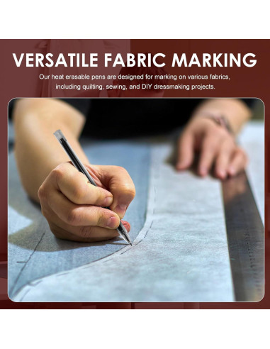 24 Bolígrafos Borrables por Calor YFANITI para Tela
