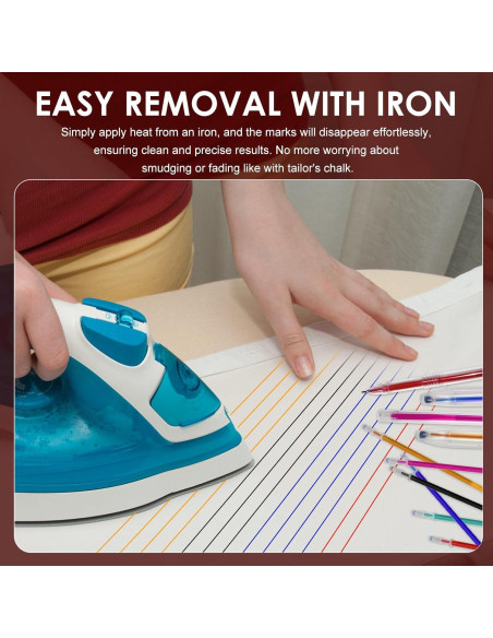 24 Bolígrafos Borrables por Calor YFANITI para Tela