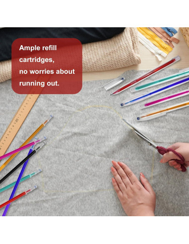 24 Bolígrafos Borrables por Calor YFANITI para Tela