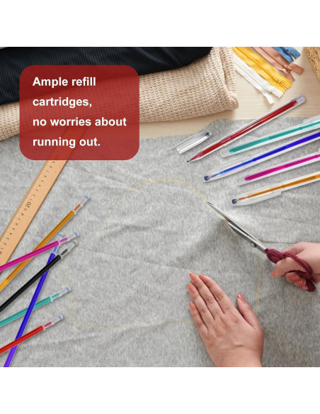 24 Bolígrafos Borrables por Calor YFANITI para Tela