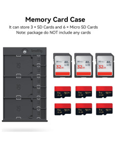 Estuche Antichoque para Tarjetas de Memoria SmallRig 2832B - Gris 2