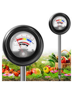 Probador de Suelo 4 en 1 Vitamicor - Medidor de Humedad, pH y Luz