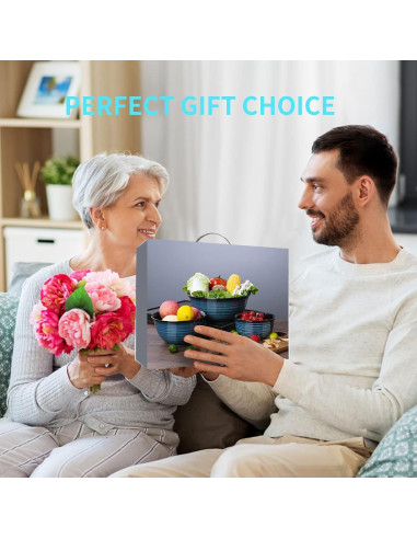 Juego de Cuencos de Mezcla Cerámica Hasense 3 Piezas Azul