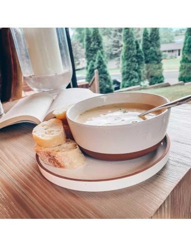 Juego de Platos Planos de Cerámica Mora - 6 Unidades 20.32 cm