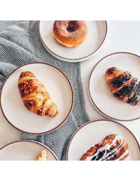 Juego de Platos Planos de Cerámica Mora - 6 Unidades 20.32 cm