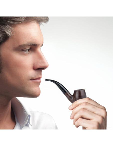 Pipa de Tabaco de Ébano Sivaopa con Filtros y Caja de Regalo