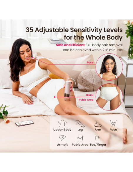 Eliminador de Vello Láser IPL Salloot Trinity iGlow 10, 12 cm