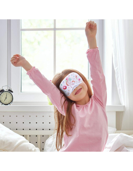 20 Máscaras de Ojos Blancas Syhood + 8 Marcadores Tela DIY