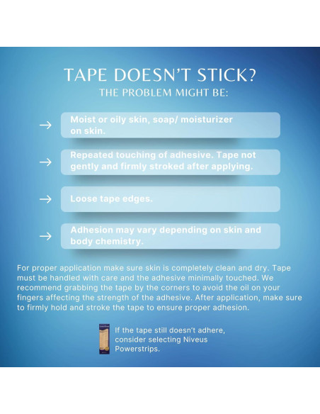 Cinta de Silicona Suave Niveus - Hipoalergénica, 1 Rollo Azul