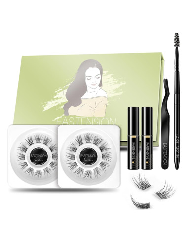 Extensión de Pestañas Naturales KAIFENG 12mm 14mm Kit DIY