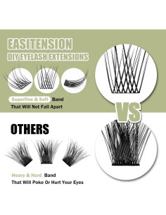 Extensión de Pestañas Naturales KAIFENG 12mm 14mm Kit DIY 2