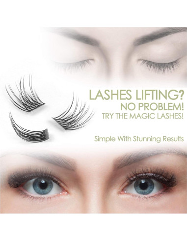 Extensión de Pestañas Naturales KAIFENG 12mm 14mm Kit DIY