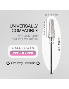 Broca Multifuncional 5-en-1 Beauticom Pro Mejorado Plata 2