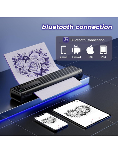 Impresora de Plantillas de Tatuaje COLORWING TP83 Inalámbrica
