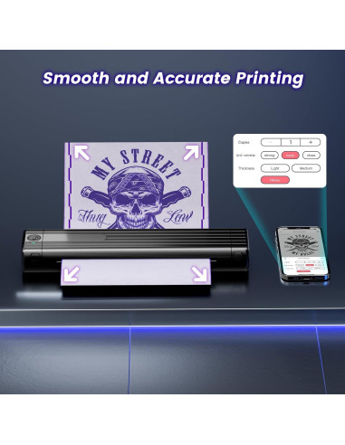 Impresora de Plantillas de Tatuaje COLORWING TP83 Inalámbrica