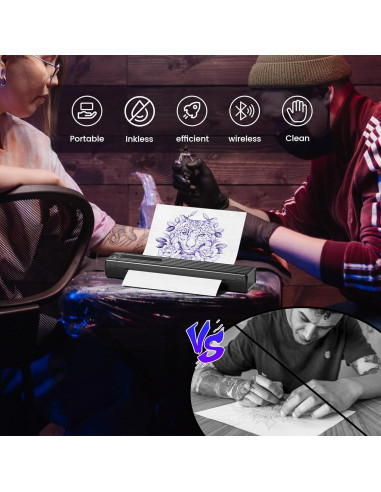 Impresora de Plantillas de Tatuaje COLORWING TP83 Inalámbrica
