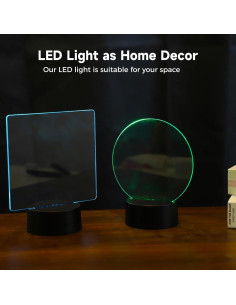 Juego de Luces LED Homaisson 12 Piezas con Acrílico 16 Colores 2