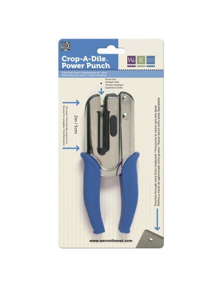 Crop-A-Dile Power Punch We R Memory Keepers 1/16" Azul
