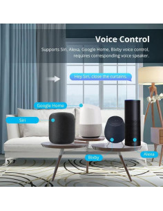 Riel de Cortina Eléctrico Zemismart 2.2m WiFi Control Remoto 2