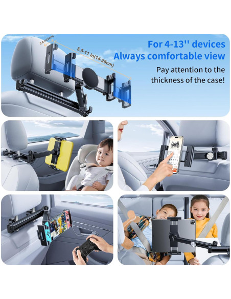 Soporte para Tablet de Coche NIFBANG T11 Magnético 4-13"