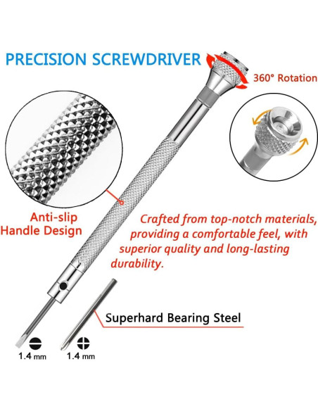 Kit de Reparación de Gafas Pfdhqs - Todo en Uno Compacto