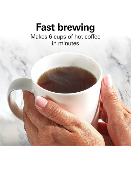 Cafetera Hamilton Beach Home Barista 7-en-1 6 Tazas Negra