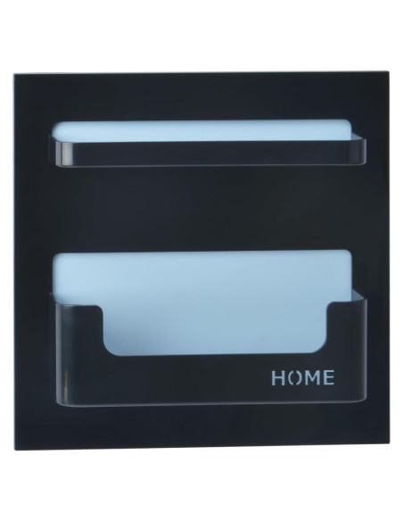 Estante Lateral Flotante JDYOOMI Negro 22.1x22.1 cm