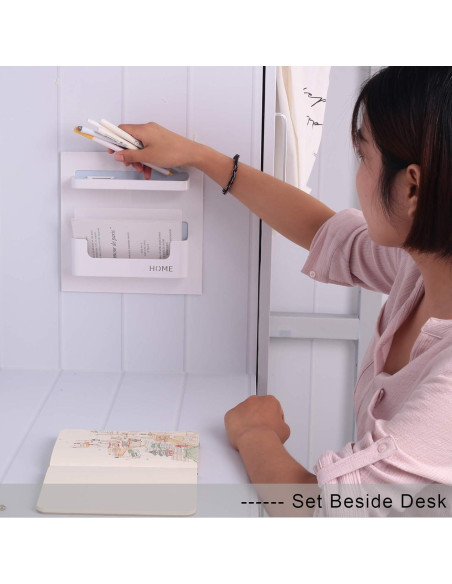 Estante Lateral Flotante JDYOOMI Negro 22.1x22.1 cm