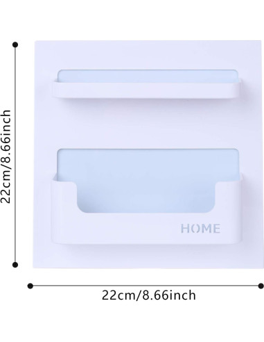 Estante Lateral Flotante JDYOOMI Negro 22.1x22.1 cm