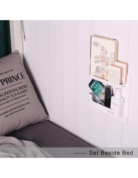 Estante Lateral Flotante JDYOOMI Negro 22.1x22.1 cm