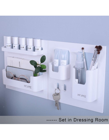 Estante Lateral Flotante JDYOOMI Negro 22.1x22.1 cm