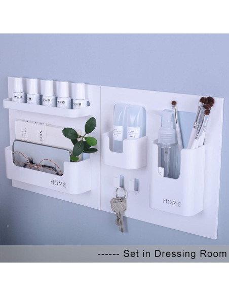 Estante Lateral Flotante JDYOOMI Negro 22.1x22.1 cm