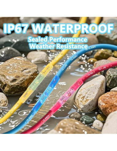 Kit de 50 Conectores de Termorretráctil LordandLand 22-10AWG