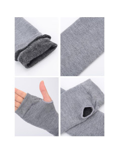 Guantes Largos Sin Dedos Bememo para Mujeres - 3 Pares Calentadores de Brazos 2