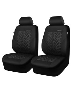 Fundas de Asiento CAR PASS Dos Frontal Negro para Auto