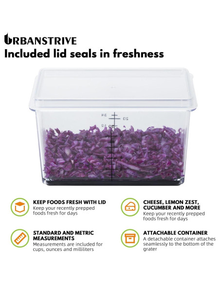 Rallador de Queso Urbanstrive Acero Inoxidable 30.9 cm