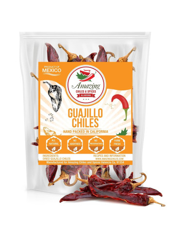Chiles Guajillo Secos 113.4 g Amazing Chiles & Spices - Sabor Suave