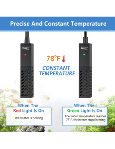 Calentador de Acuario Hygger 10W Cerámica Mini 26C 2