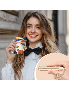 Cartera Slim Giancomics para Mujeres con Bloqueo RFID - Arte Boho 2