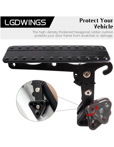 Escalón Plegable para Coche LGDWINGS 181 kg Antideslizante