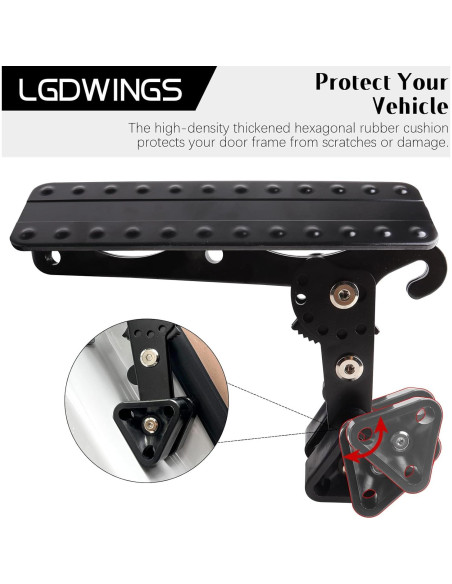 Escalón Plegable para Coche LGDWINGS 181 kg Antideslizante