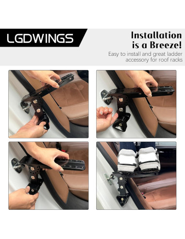 Escalón Plegable para Coche LGDWINGS 181 kg Antideslizante